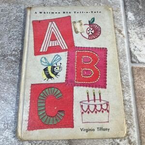 Whitman Big Tell a Tale ABC Book Virginia Tiffany 1967‎ Vintage Childrens